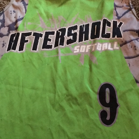 Ladies Boombah Aftershock softball jersey lime green Sz M - Picture 3 of 8